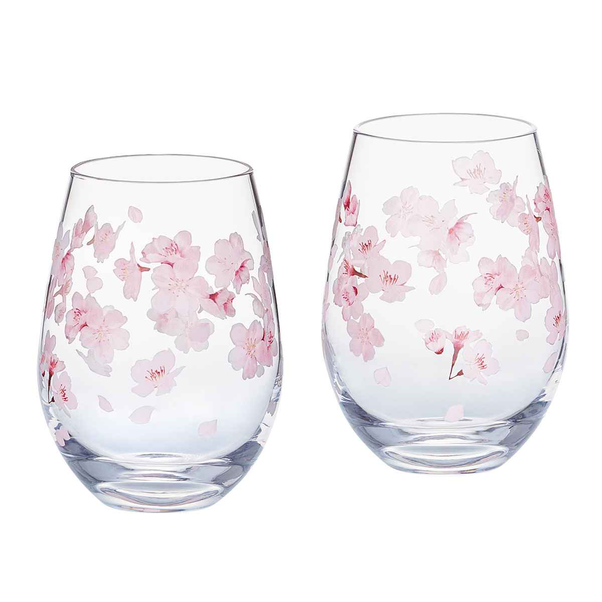 東洋佐々木ガラス タンブラー ペア 360ml hanafumi 花文 ガラス （ 食