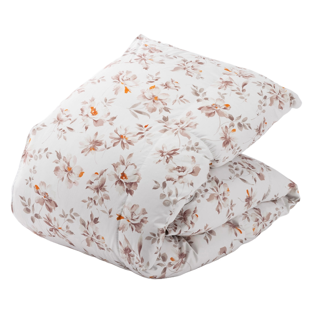 西川 羽毛布団 グースダウン93％ 花柄 シングルロング スリーピュア