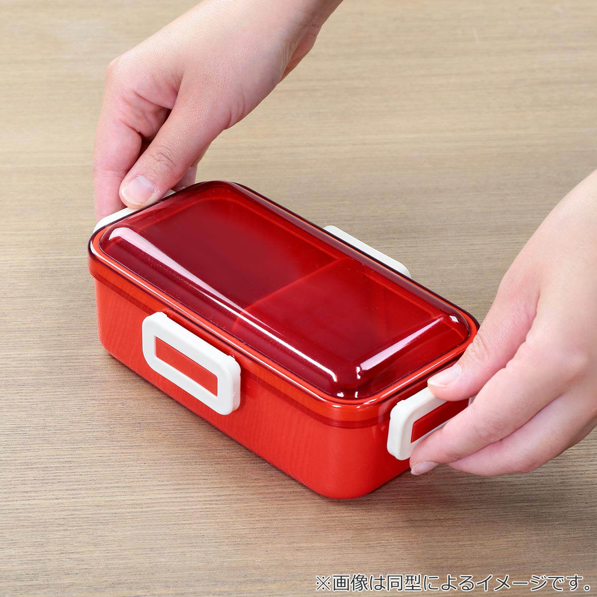 スケーター お弁当箱 抗菌ふわっと弁当箱 1段 530ml カラフルピーチ