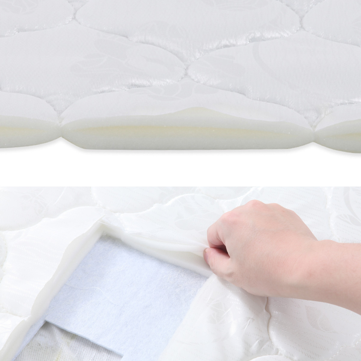 マットレス ダブル ポケットコイル 厚さ18cm 圧縮梱包 （ 140×195cm