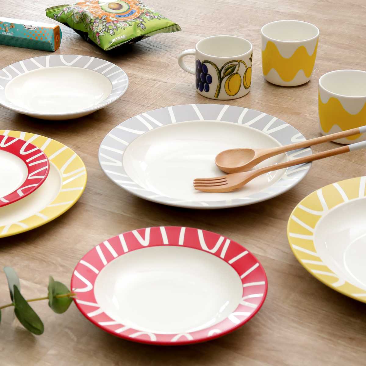 プレート 18cm S Amu dish アミュディッシュ プラスチック 同色3枚