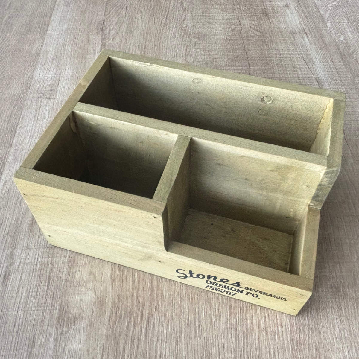 収納ボックス ポプラウッド デスクオーガナイザー 小物入れ （ 幅19.5