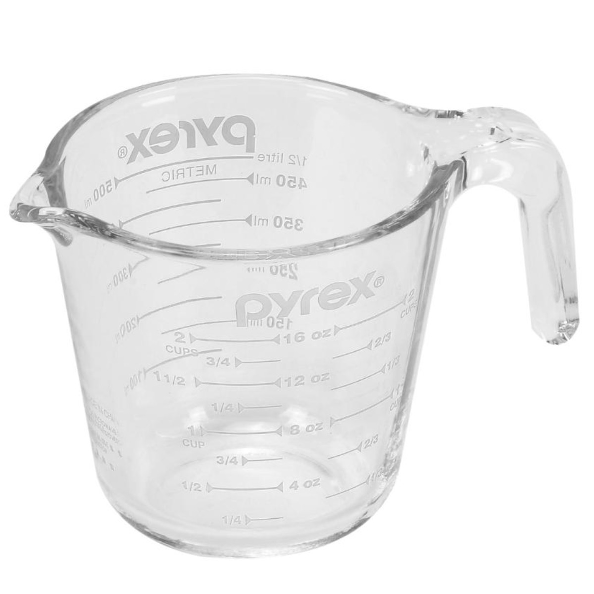 PYREX（パイレックス） 計量カップ 500ml 耐熱ガラス 取っ手付き