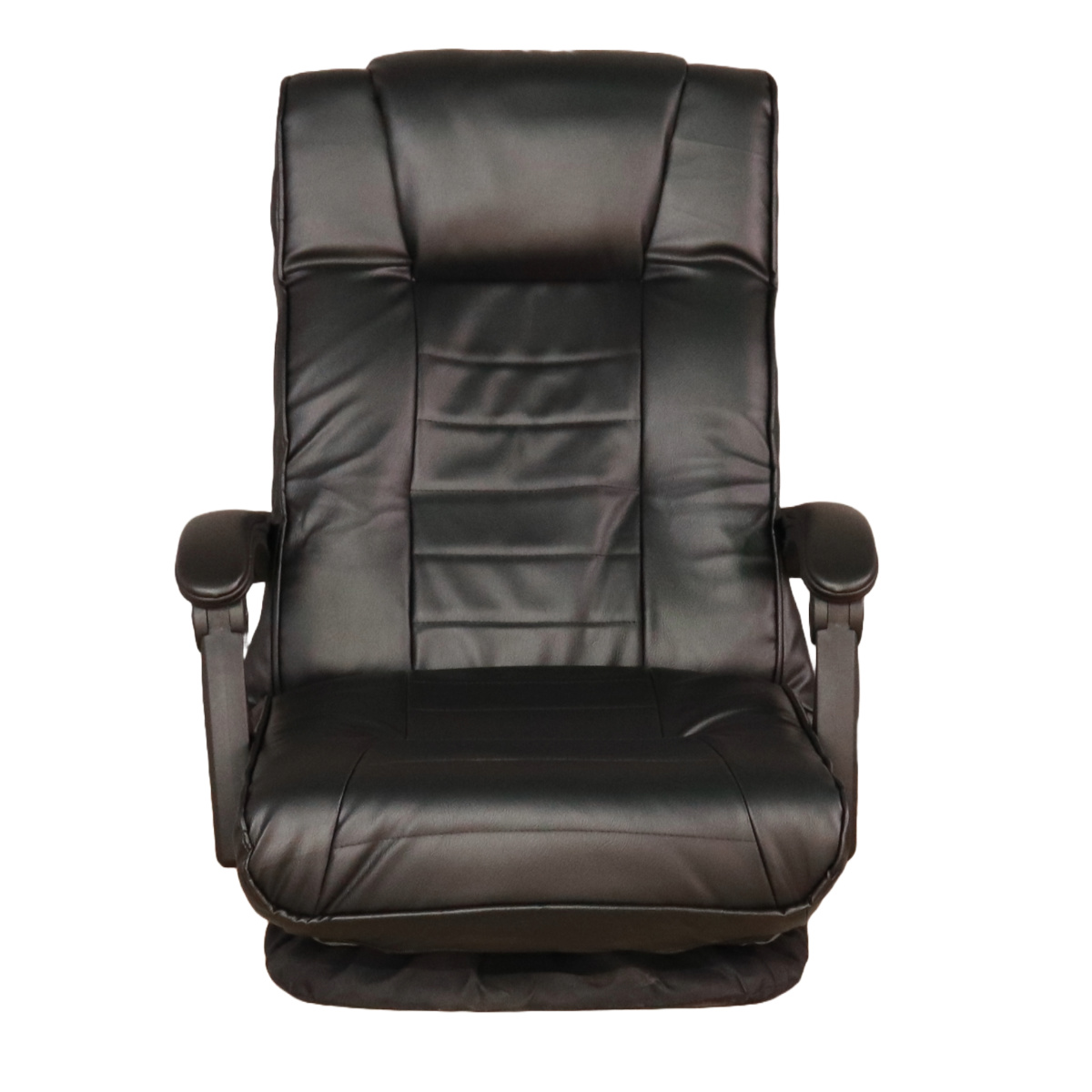 座椅子 回転式 14段階リクライニング アンズ （ PVC 合皮 レザー調