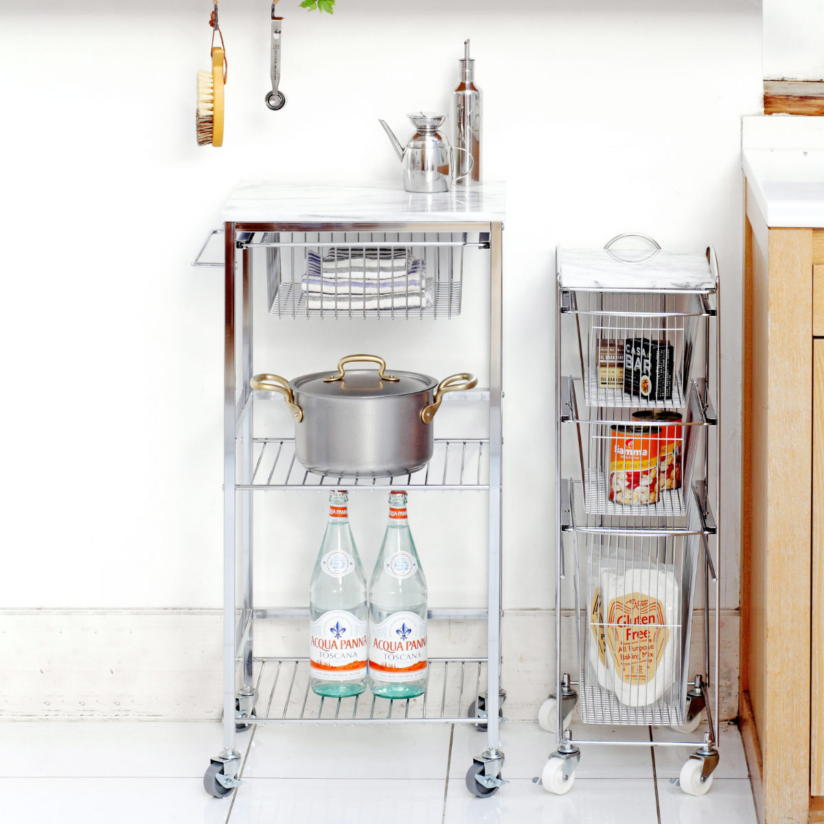 ASPLUND（アスプルンド） キッチンワゴン マーブルトップトローリー S