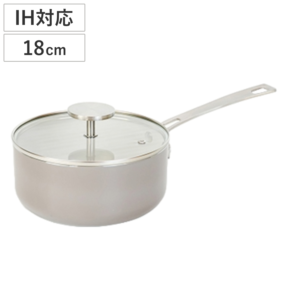 和平フレイズ 片手鍋 18cm IH対応 内面セラミック加工 ソースパン