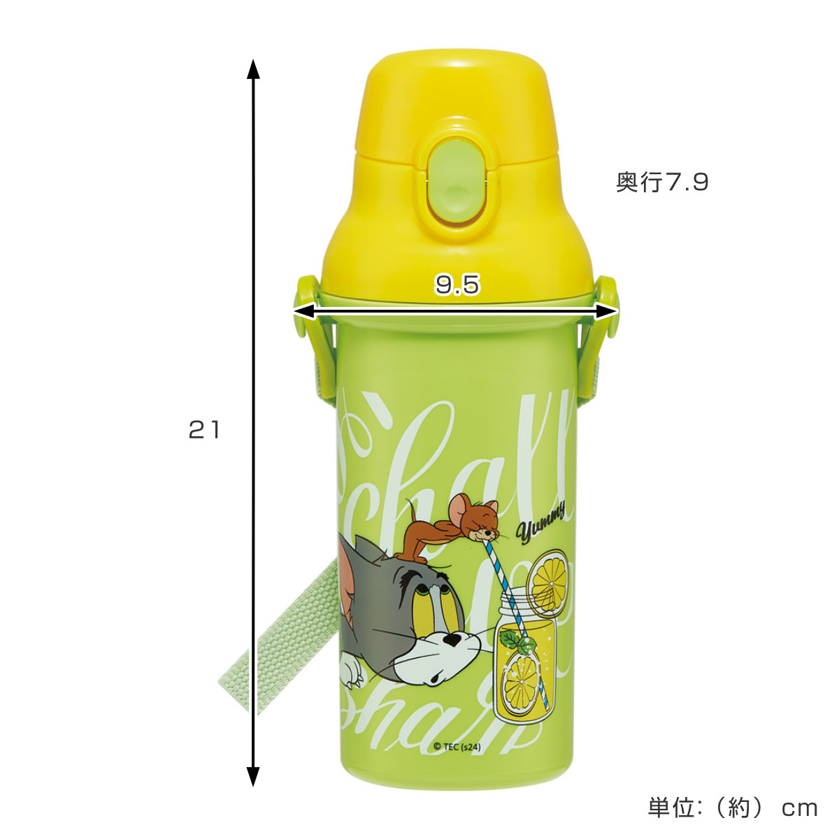 スケーター 水筒 480ml 抗菌直飲プラボトル トム＆ジェリーEAT.EAT.EAT