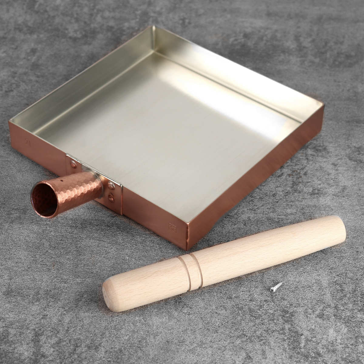 工房アイザワ 純銅 玉子焼き 関東型 21cm （ aizawa 日本製 ガス火専用