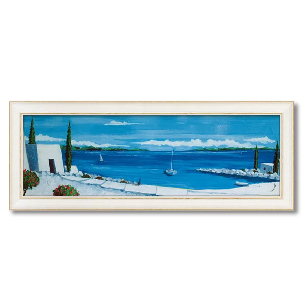 アートパネル ジュリア ホーキンス 『エーゲ海の夏』 100.5×38cm