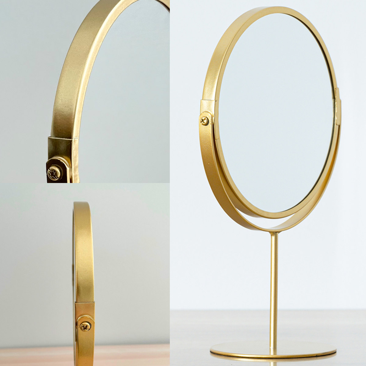 永井興産 卓上スタンドミラー ハイタイプ 片面拡大鏡 3倍率 LINO