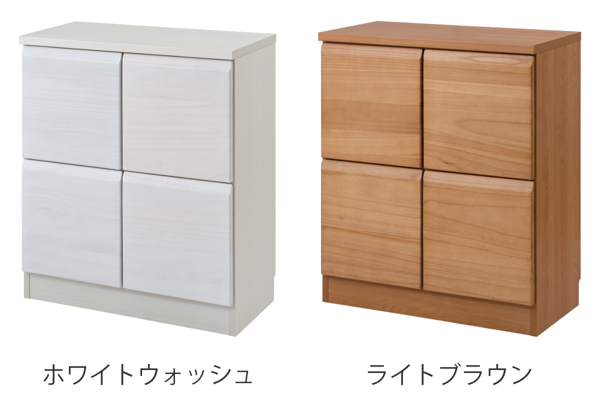 桐 キャビネット 幅72cm 扉タイプ 日本製 完成品 （ 棚 ラック 扉 収納