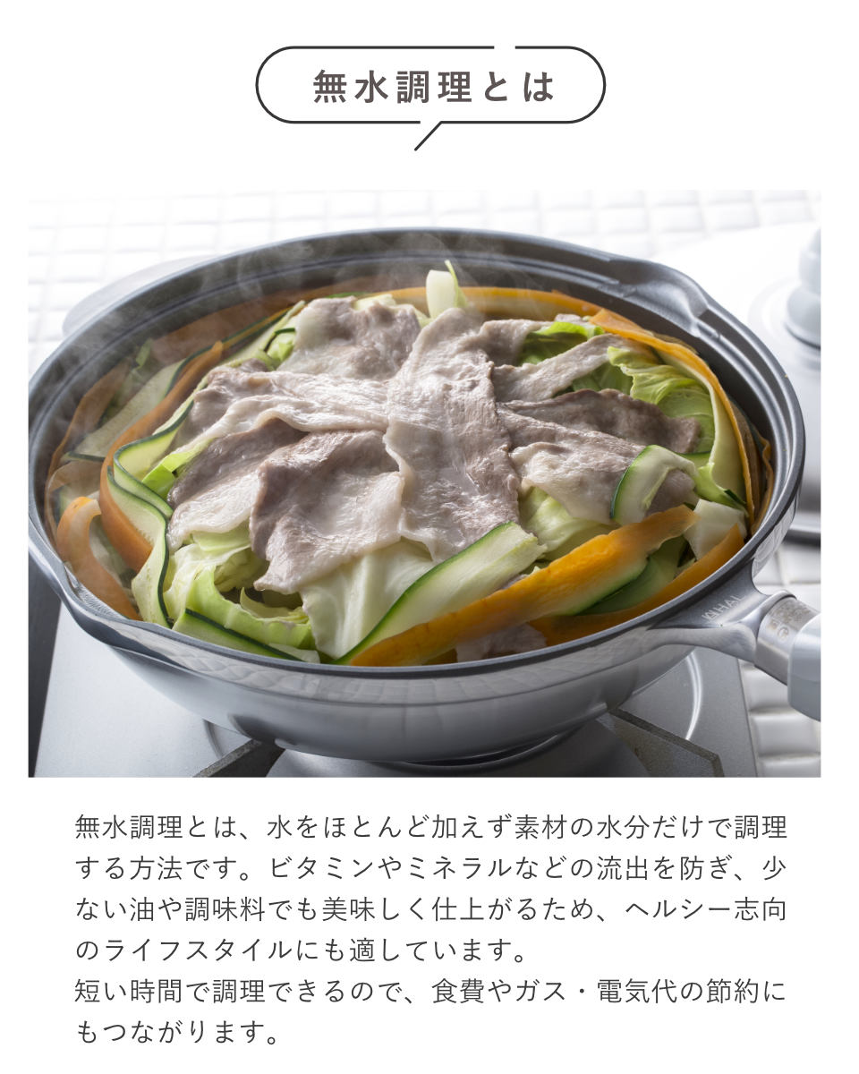 HAL万能無水鍋23 23cm IH対応 日本製 （ ガス火対応 無水鍋 片手鍋