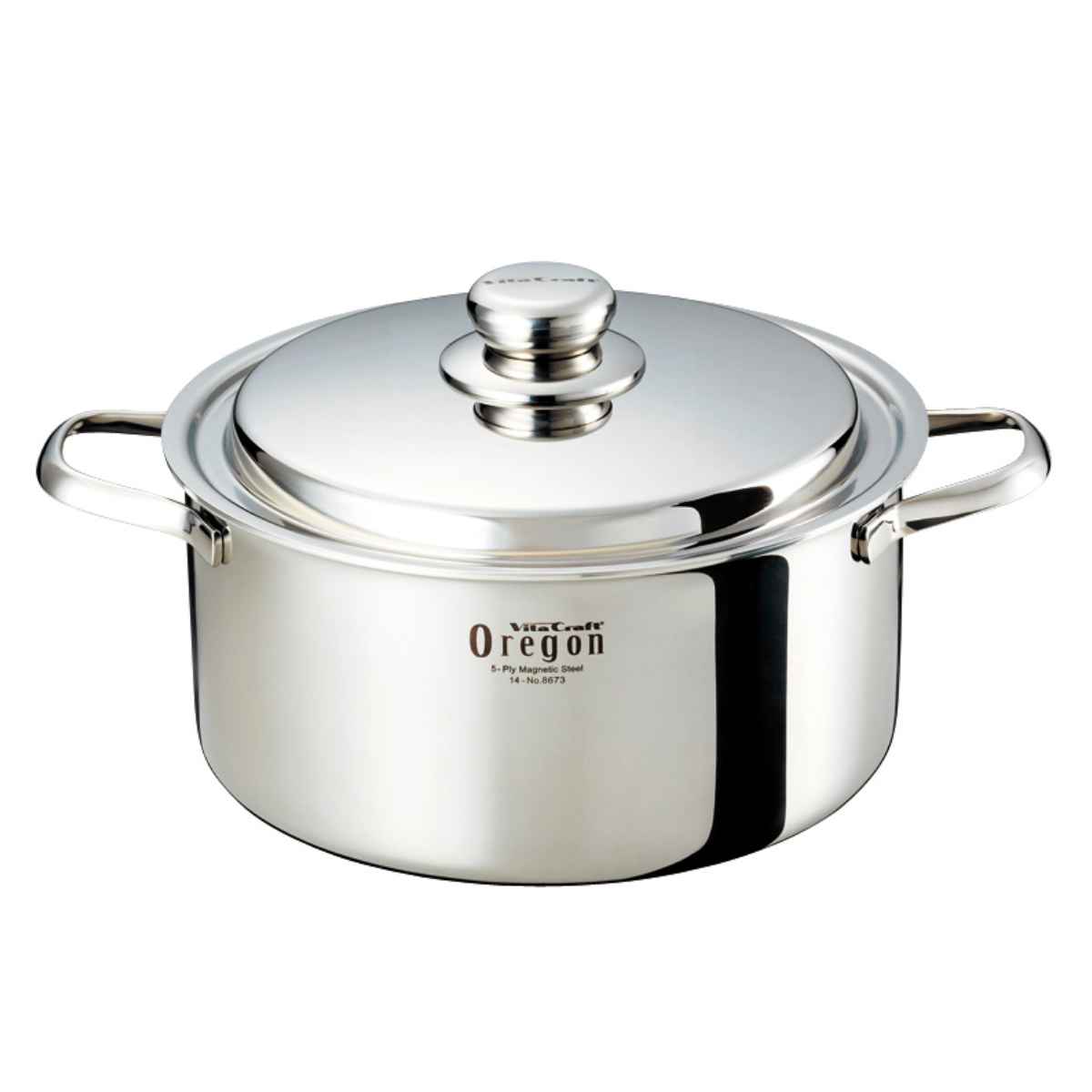 Vita Craft（ビタクラフト） 両手鍋 24cm IH対応 オレゴン 5.4L No