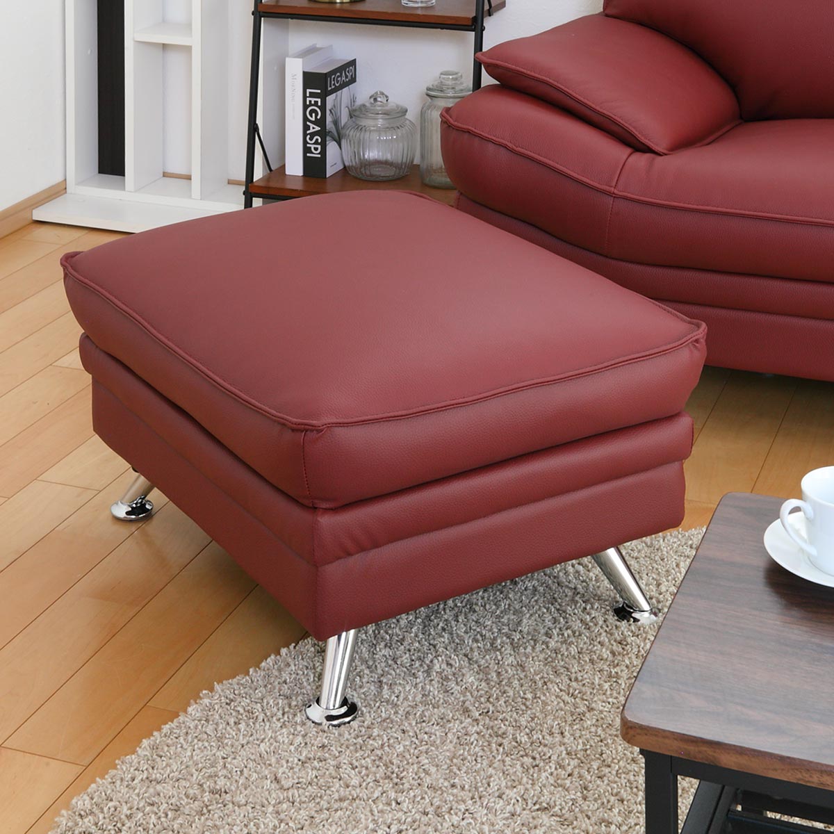 スツール 高さ41cm レザー （ 開梱設置 椅子 ソファ ソファ