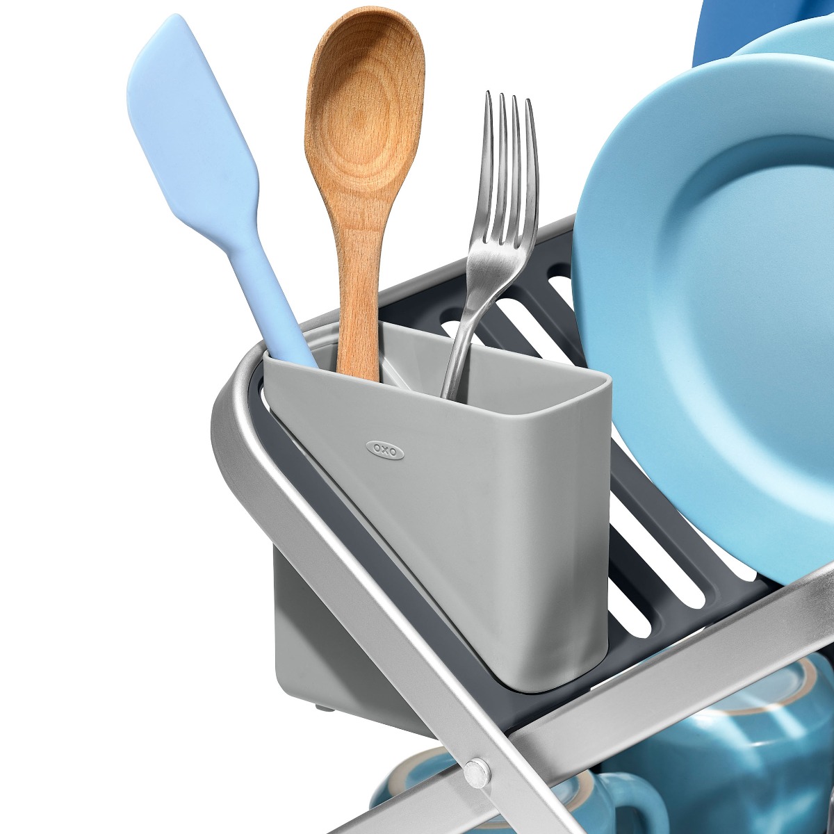 OXO（オクソー） 水切りラック フラットディッシュラック トレー付き