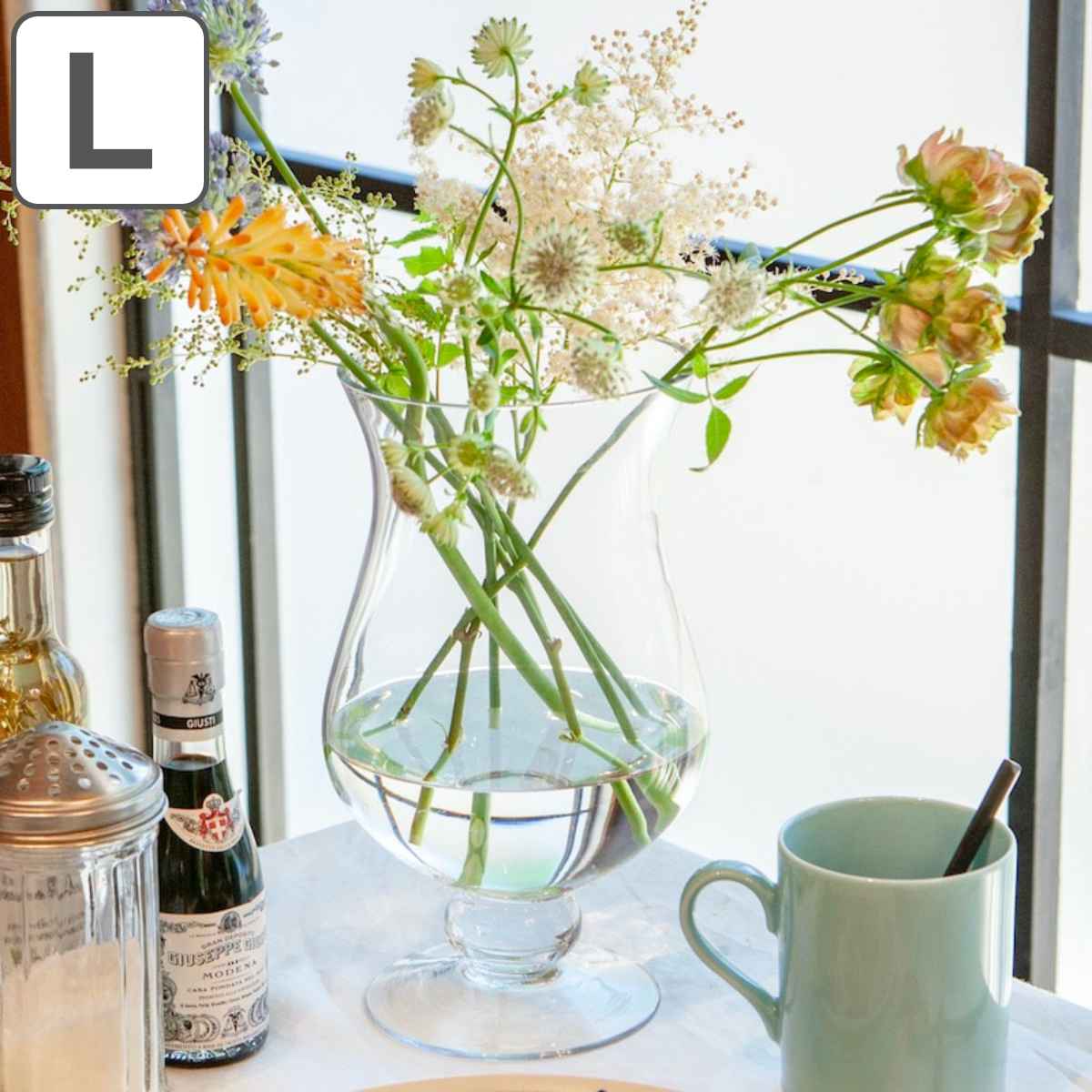 DULTON（ダルトン） 花瓶 ガラスベースE コンストリクション S 直径14