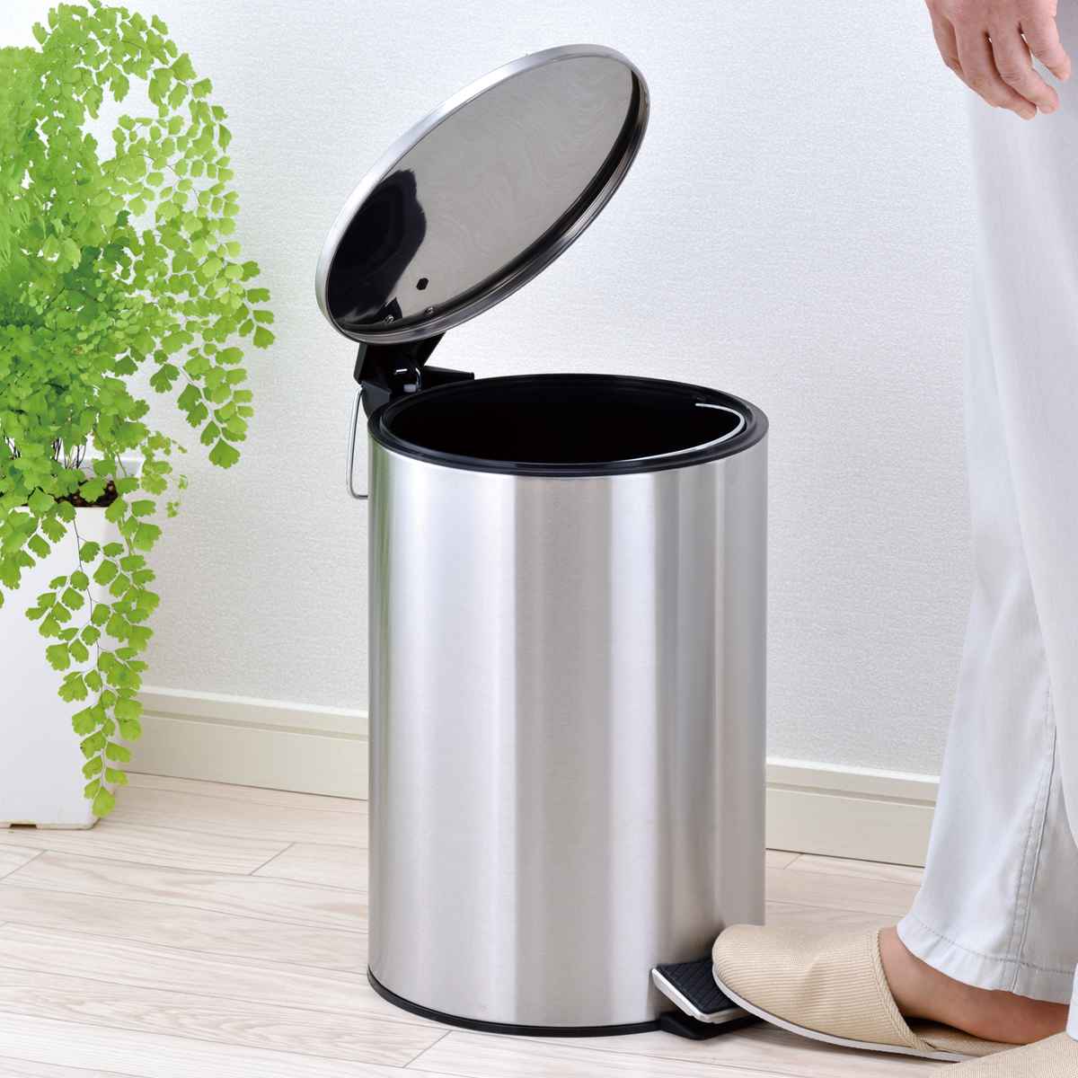 和平フレイズ ゴミ箱 12L マイトラッシュ ペダルペール ステンレス