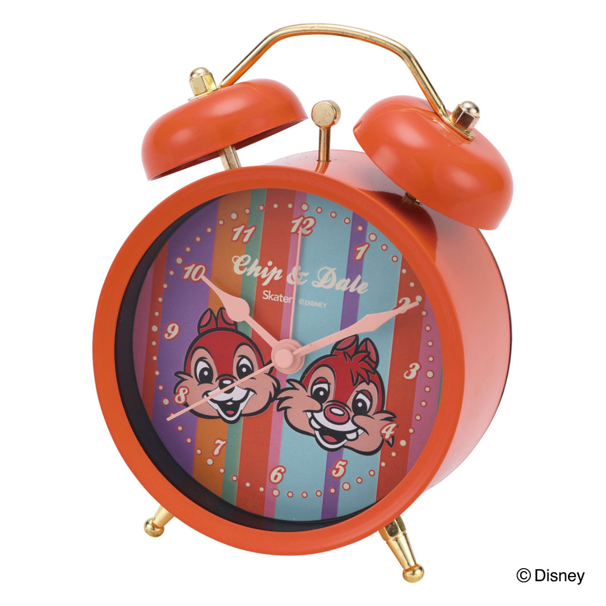 スケーター 置き時計 目覚まし レトロ ディズニー （ ヒューイ