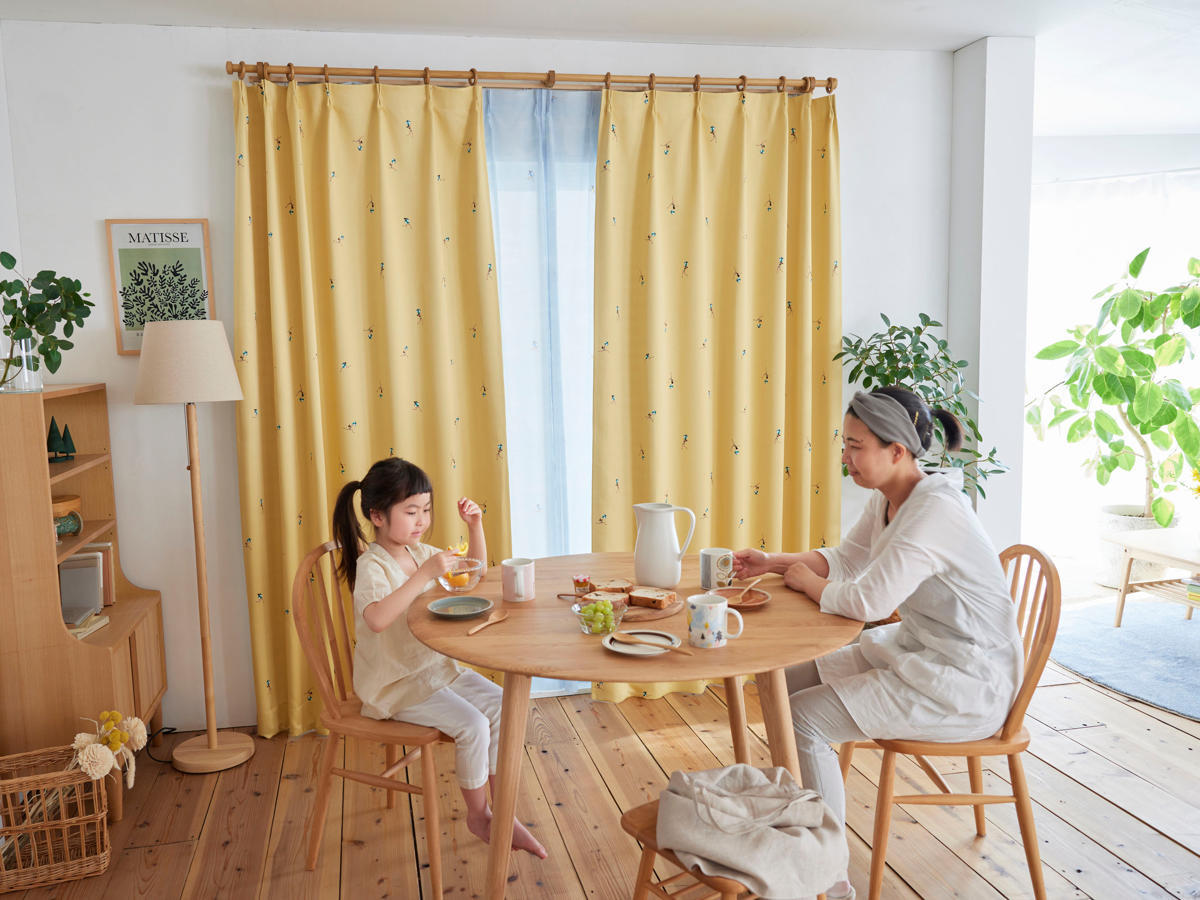 スミノエ カーテン ジェシカ 遮光2級 100×178cm 洗える 1枚入り