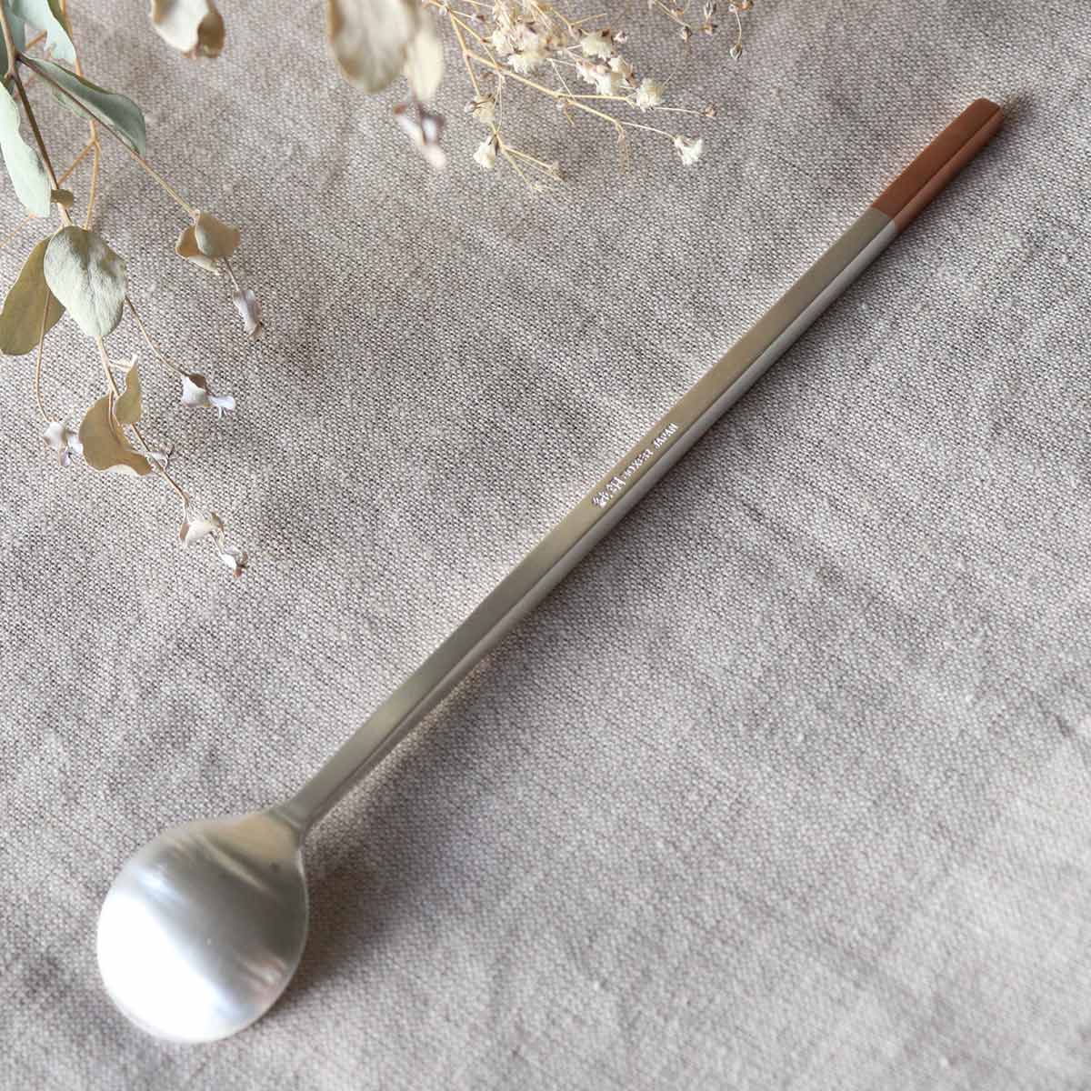 工房アイザワ 純銅洋食器 ソーダスプーン 丸 銀仕上 （ aizawa 日本製