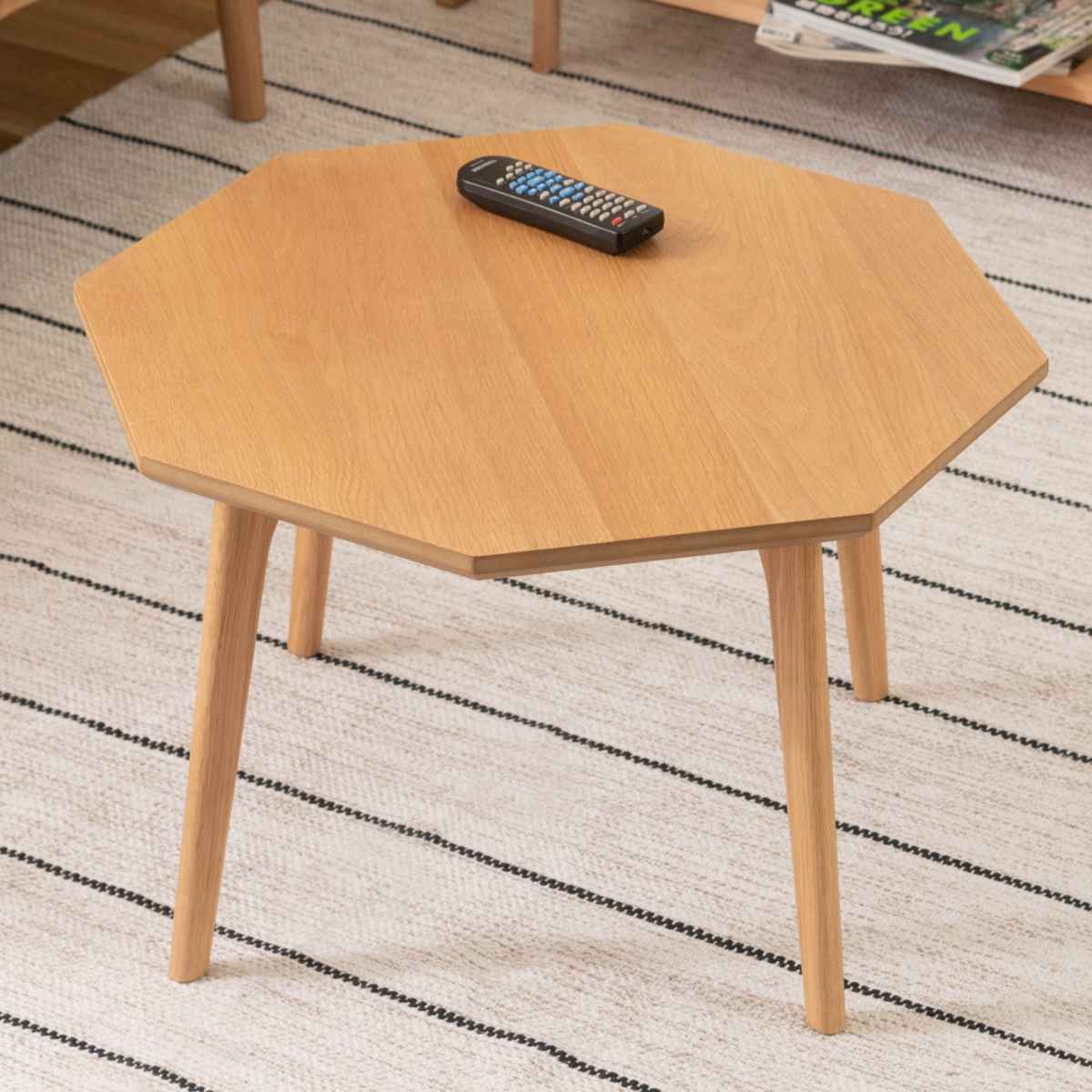 東谷 ローテーブル 高さ36cm 天然木 組立品 （ 座卓 小さめ 北欧