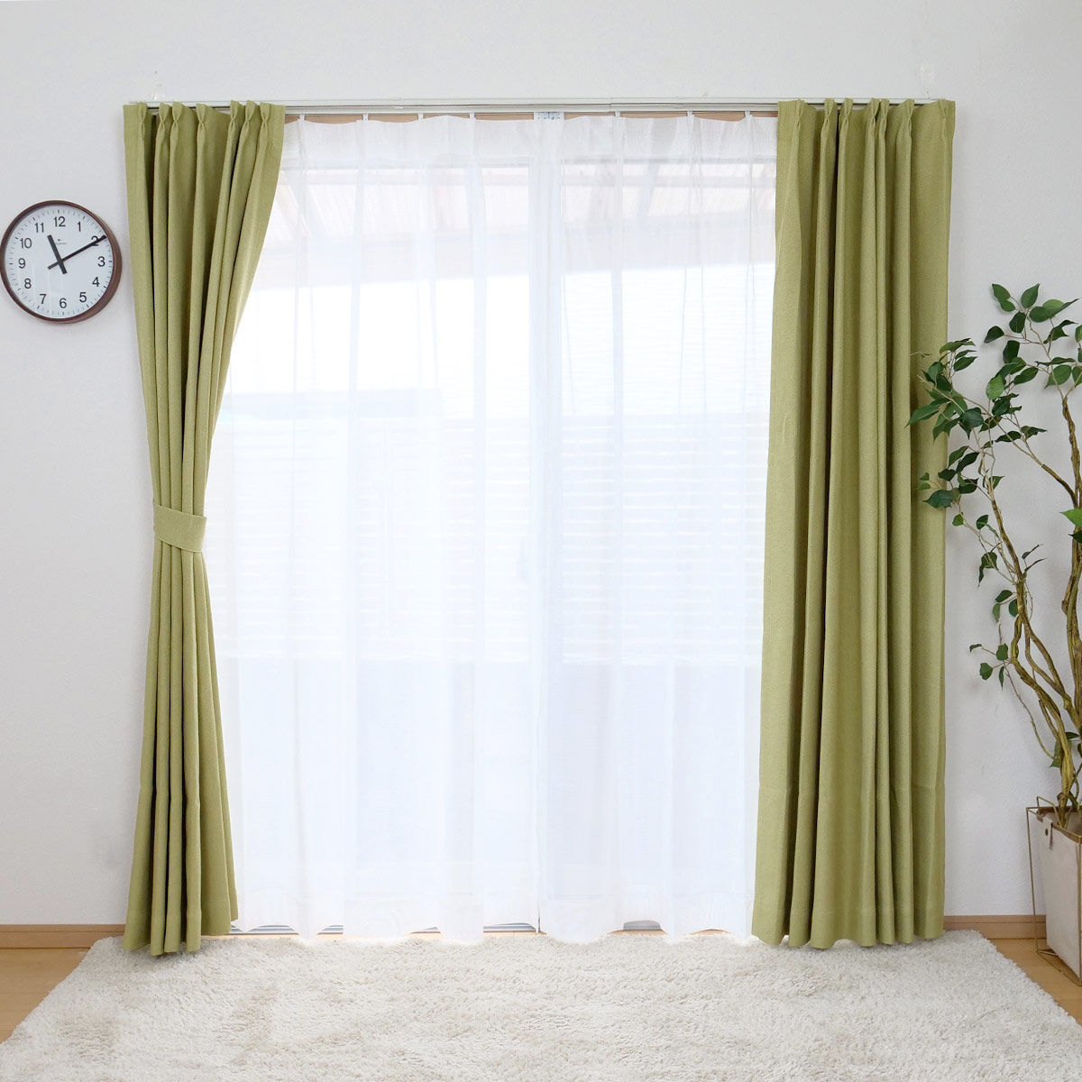 ユニベール（UNIVERS） カーテン 防炎 2級遮光カーテン 幅200cm×丈135