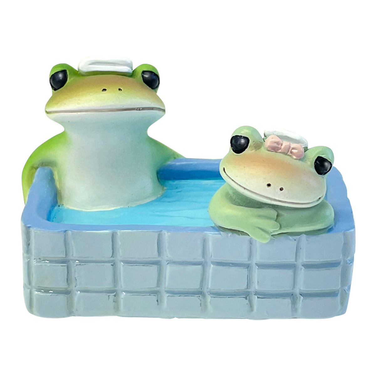 コポー 水風呂カップル カエル 置物 （ Copeau 置き物 コポタロウ