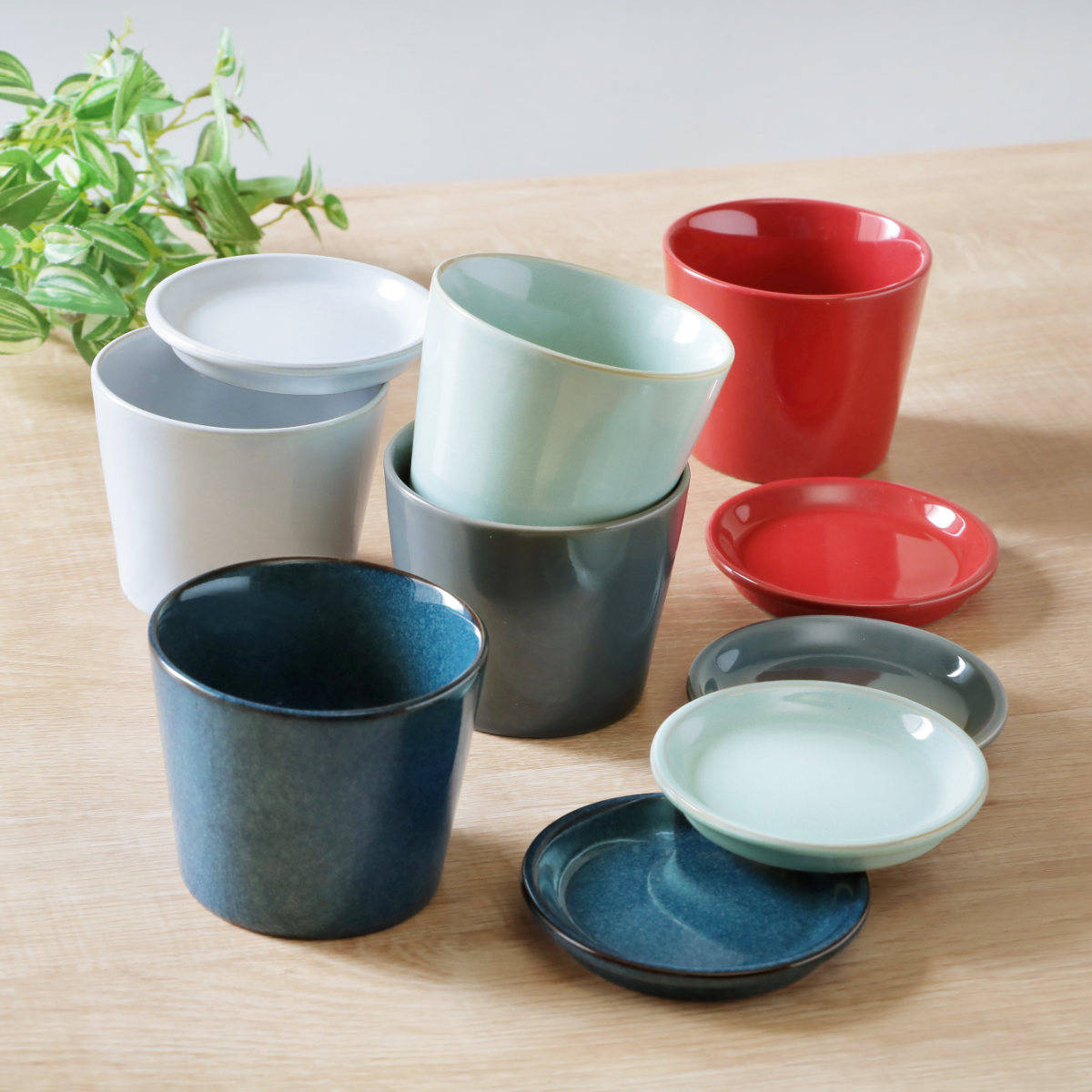 プレート 8.5cm HINATA 陶器 同色4枚セット （ 食洗機対応 電子レンジ