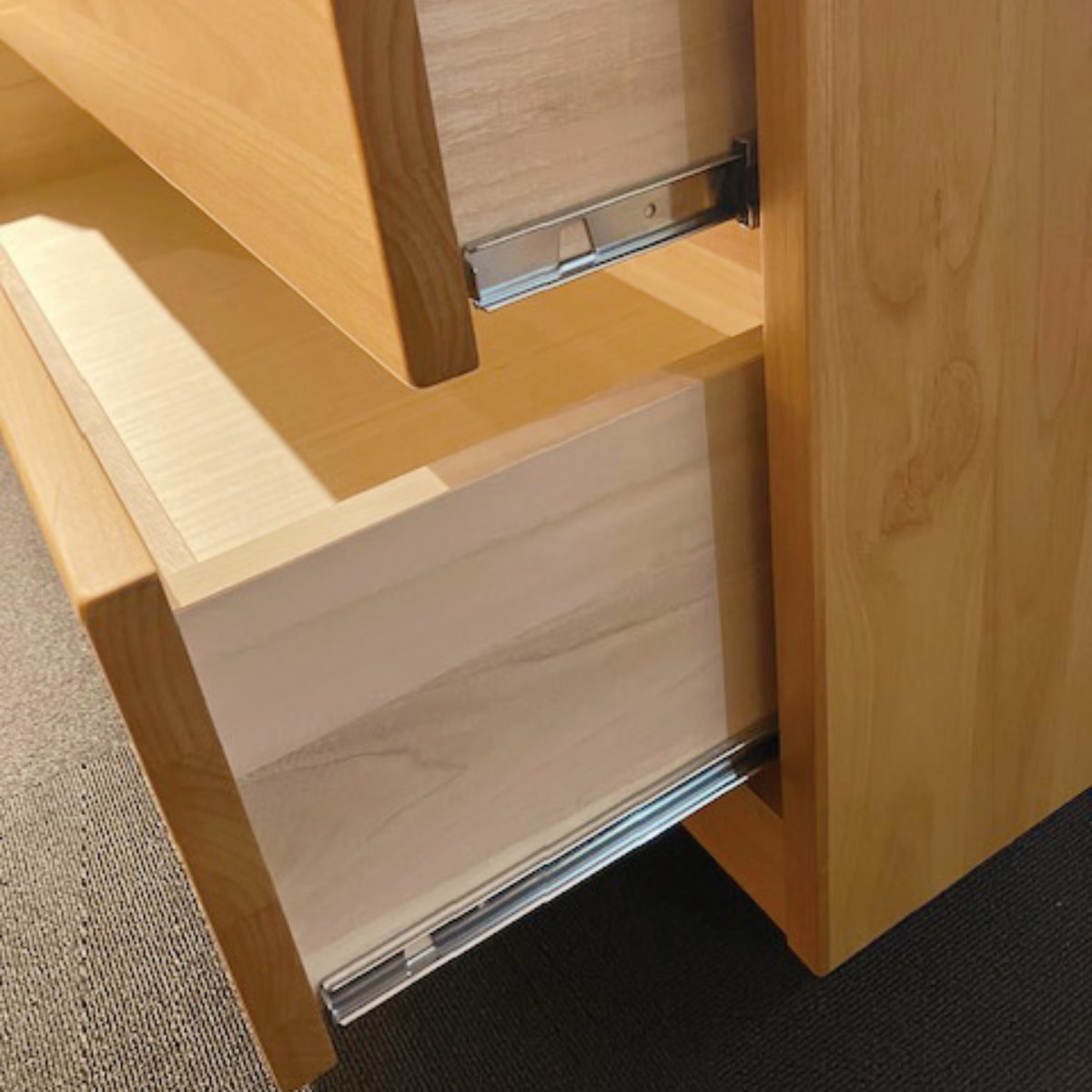 チェスト 5段 アルダー前板 日本製 ニュークーパーFS 幅65cm （ 開梱