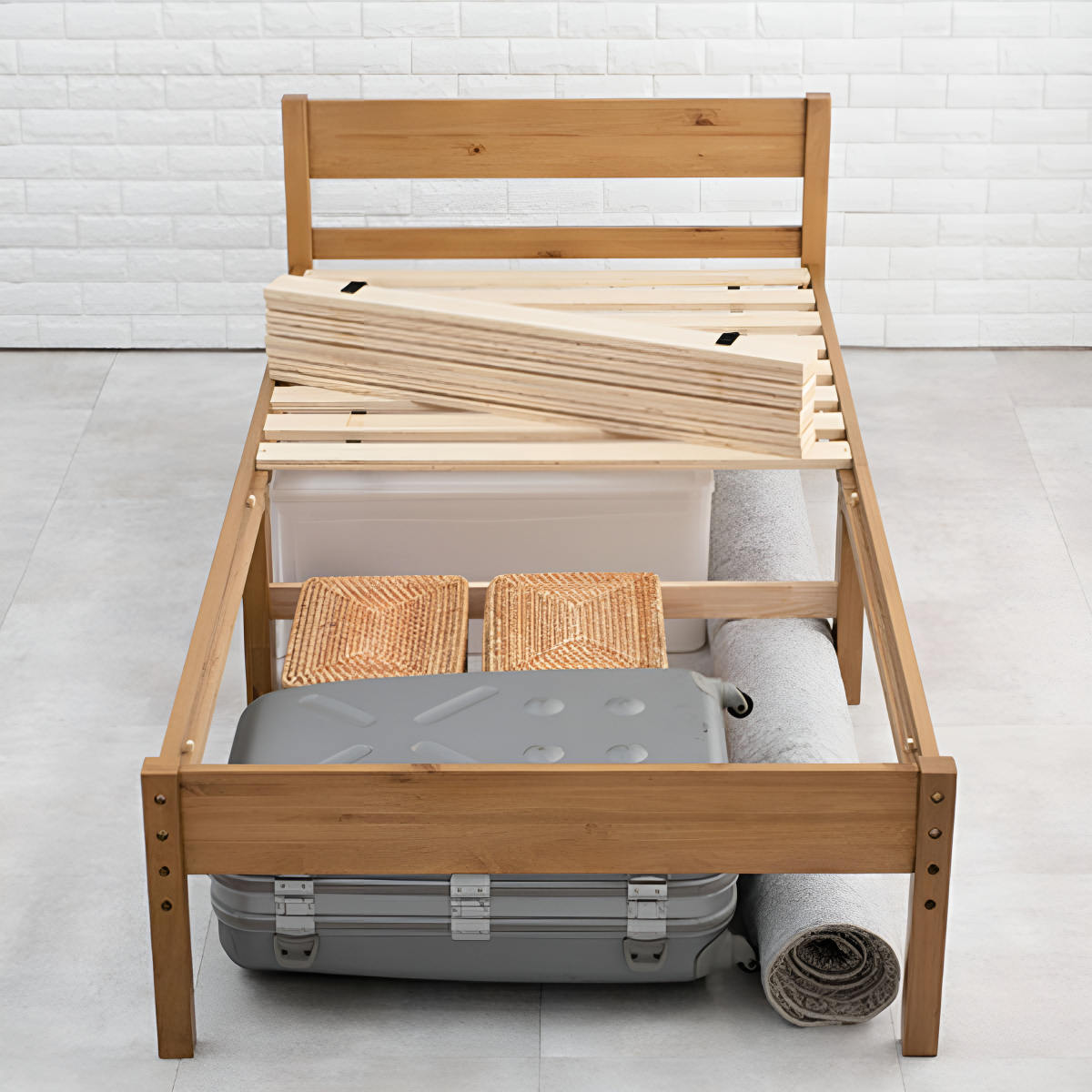 HAGiHARA（萩原） シングルベッド ポケットコイルマットレスセット