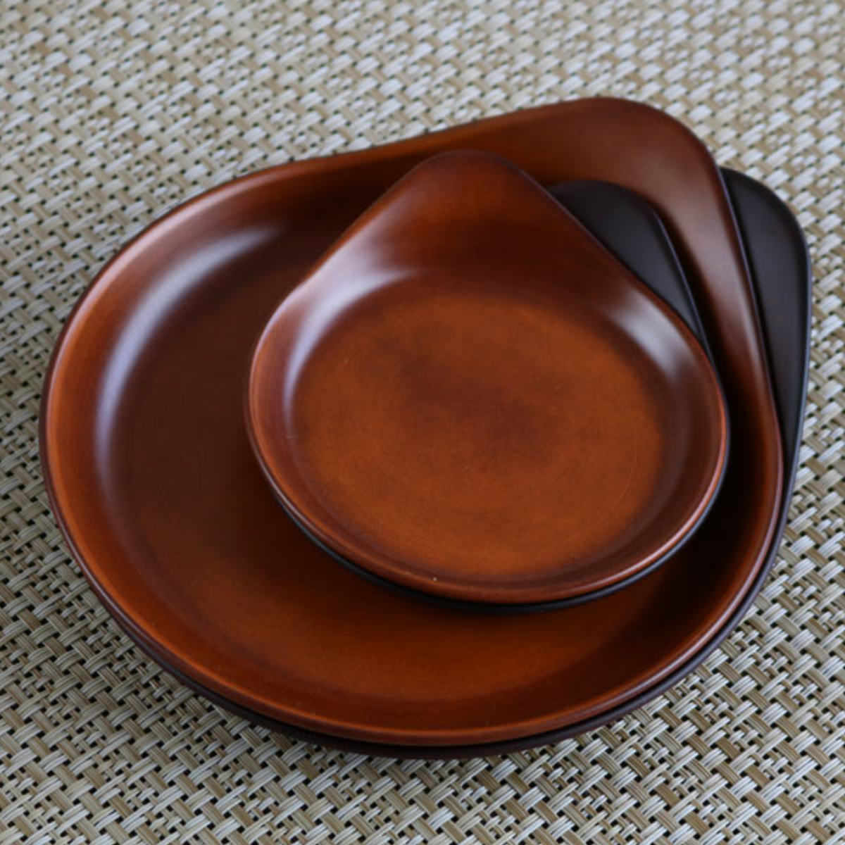 宮本産業 プレート 22cm SEE 取っ手付き プラスチック 同色5枚セット