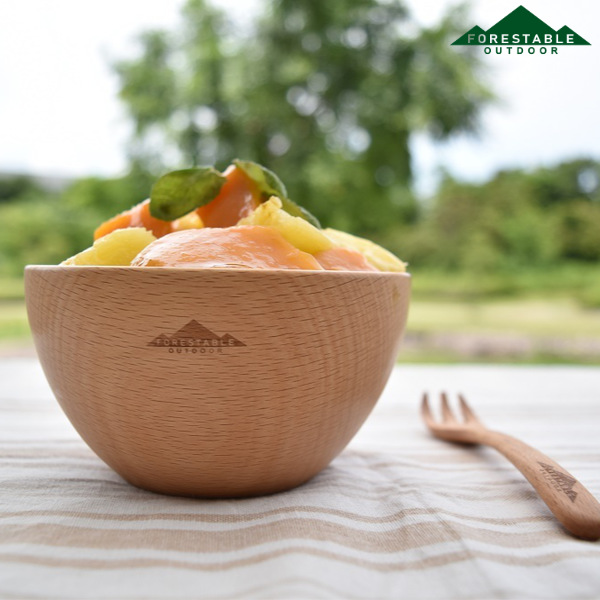 スープボウル 木製 アウトドア 330ml FORESTABLE （ ウッドボウル 木製