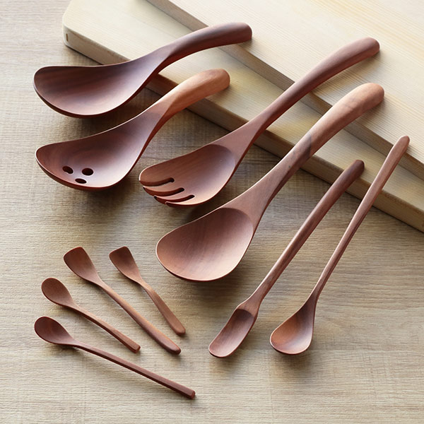 サーバースプーン WOODN 23cm 取り分けスプーン スプーン 天然木 木製