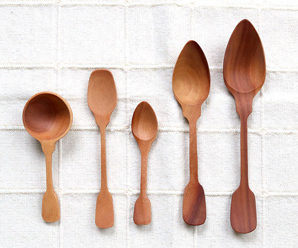 スプーン 13cm ヴィンテージカトラリー アイスクリームスプーン 木製