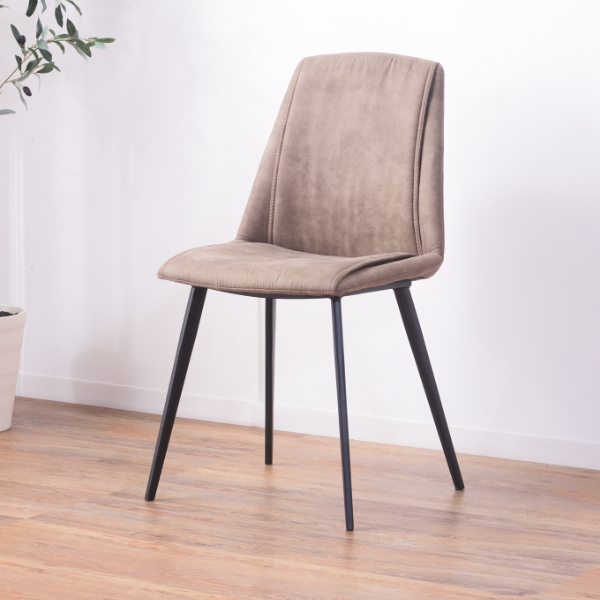 東谷 チェア 座面高46cm ダイニングチェア ファブリック 布張り