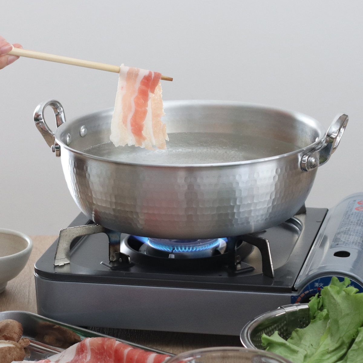 打出揚げ鍋 42cm ガス火専用 中尾アルミ 業務用 日本製 14L 天ぷら鍋