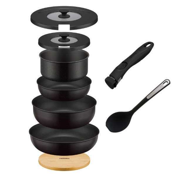 THERMOS（サーモス） フライパン セット 取っ手のとれるフライパン9点