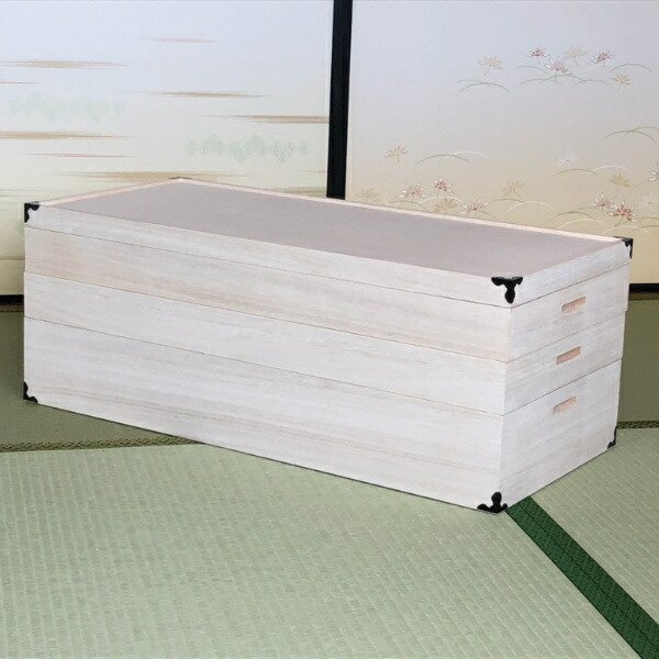 マーゼルン 衣装ケース 総桐 衣裳箱 3段 セミロング 日本製 幅95.5cm
