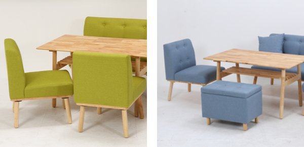 不二貿易（Fuji Boeki） ダイニングソファ 座面高44cm 1人掛け