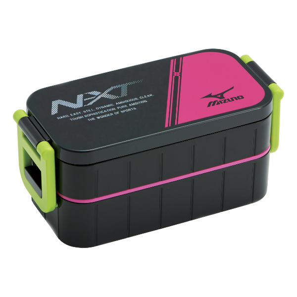 スケーター お弁当箱 2段 600ml 箸付き タイトランチボックス ミズノ