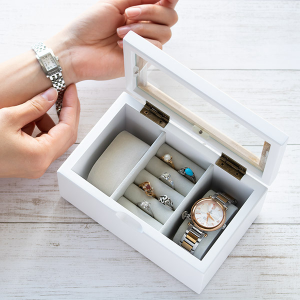 時計ケース ミア ジュエリーボックス ウォッチケース 木製 （ 腕時計