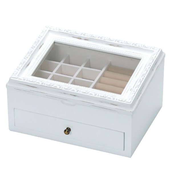 ジュエリーボックス 2段 ノーム S アンティーク 木製 アクセサリー