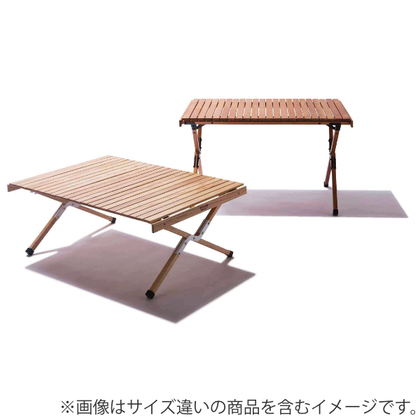 弘益 アウトドアテーブル 木製 幅100×奥行70×高さ40cm ウッドテーブル