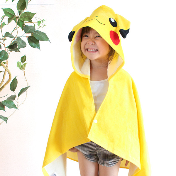 フード付き タオル ポケットモンスター ピカチュウウェアフード
