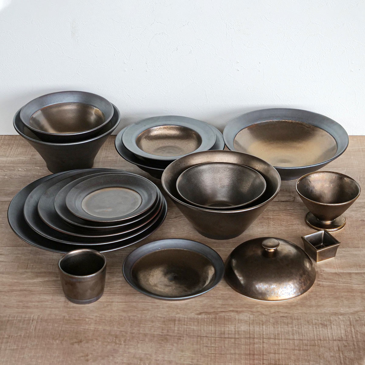 M.STYLE（エムスタイル） ボウル 24cm 浅ボウル 武蔵 磁器 美濃焼