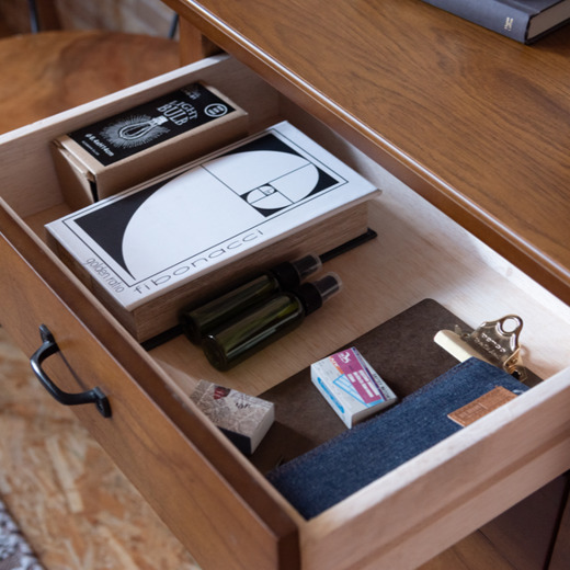 ミニチェスト 4段 天然木 エスニック調 Timber 幅60cm （ 収納