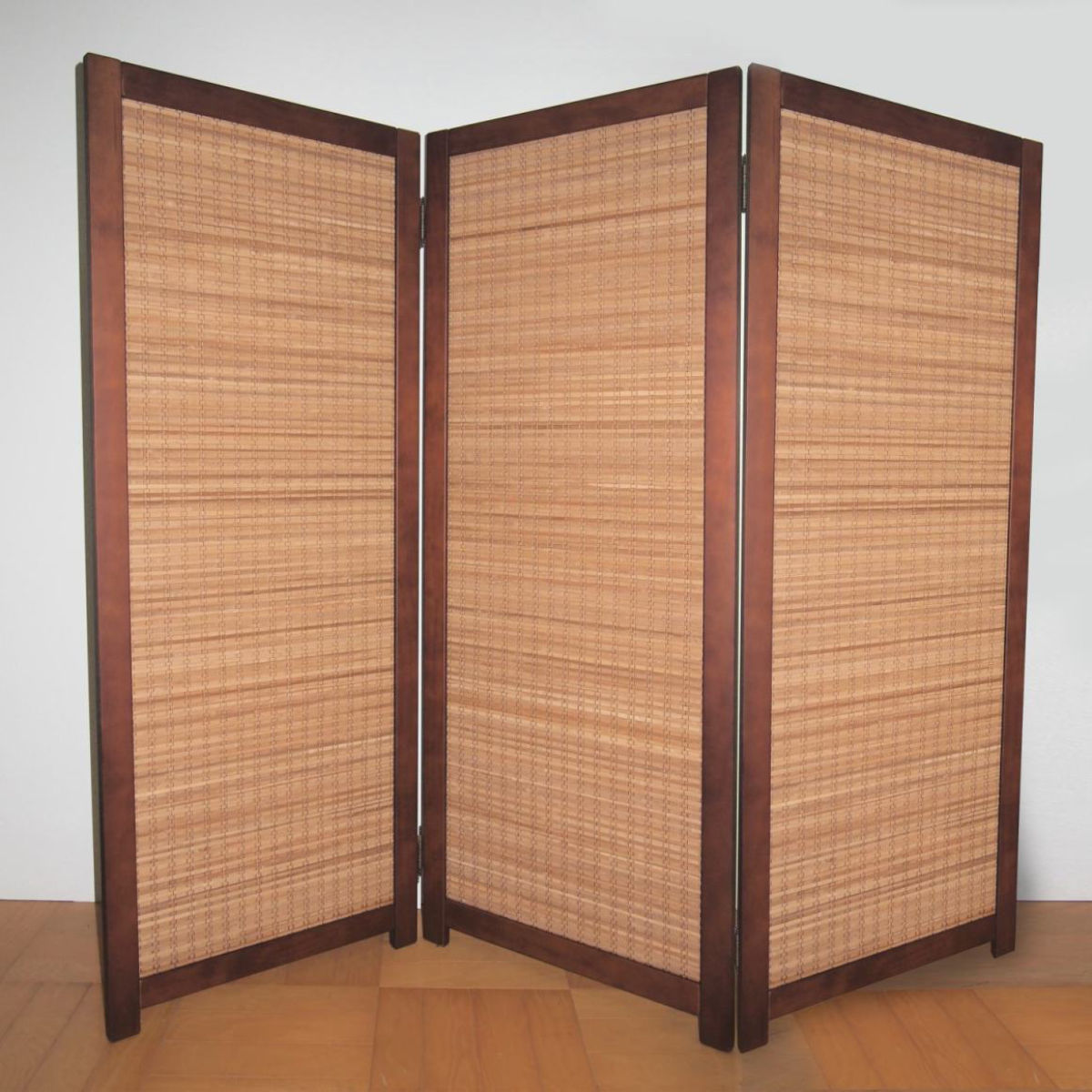 衝立 竹すだれ衝立 3連 高さ135cm （ 目隠し 間仕切り 和風 屏風 自立