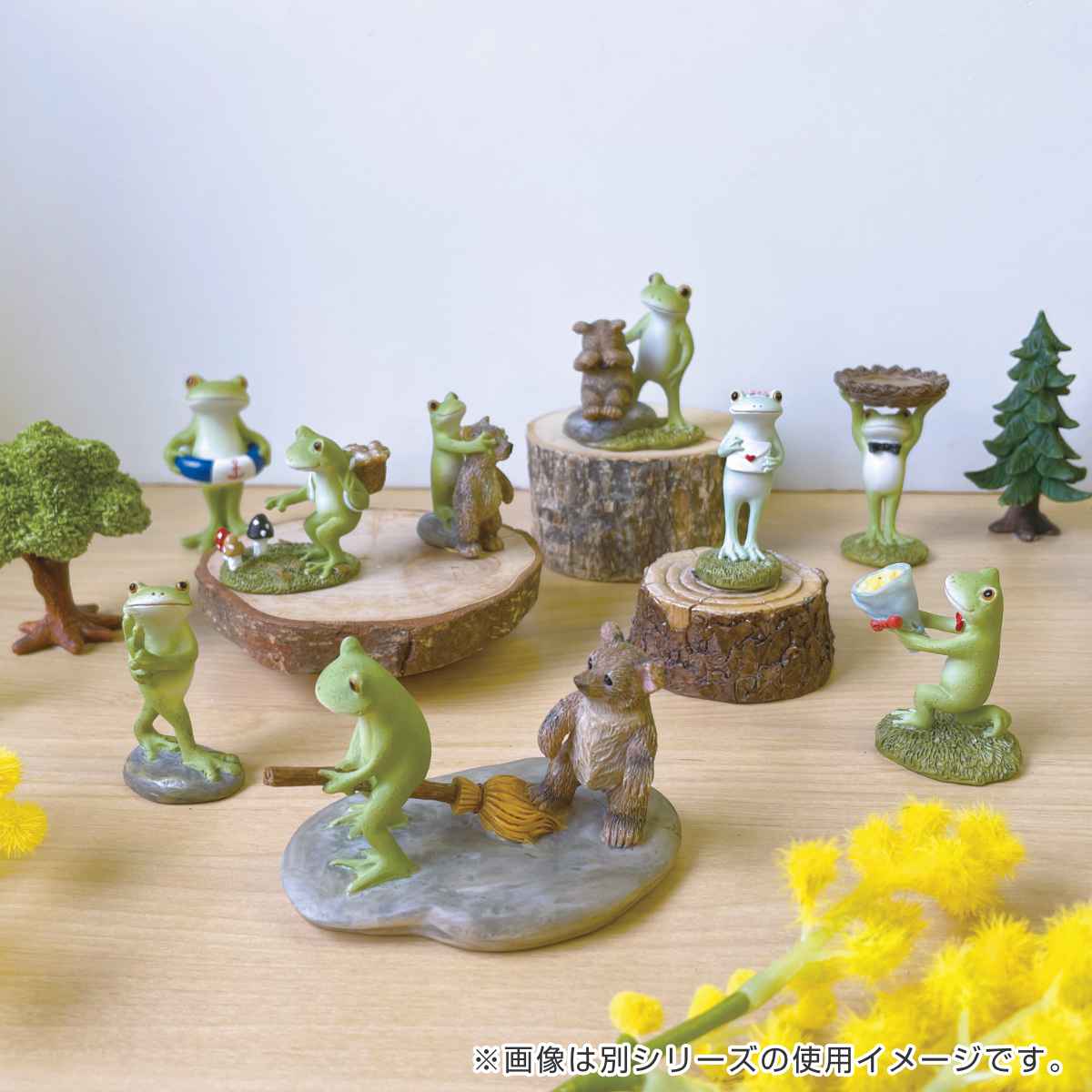 オブジェ カエル 金タロウと熊 Copeau （ 置き物 コポー コポタロウ