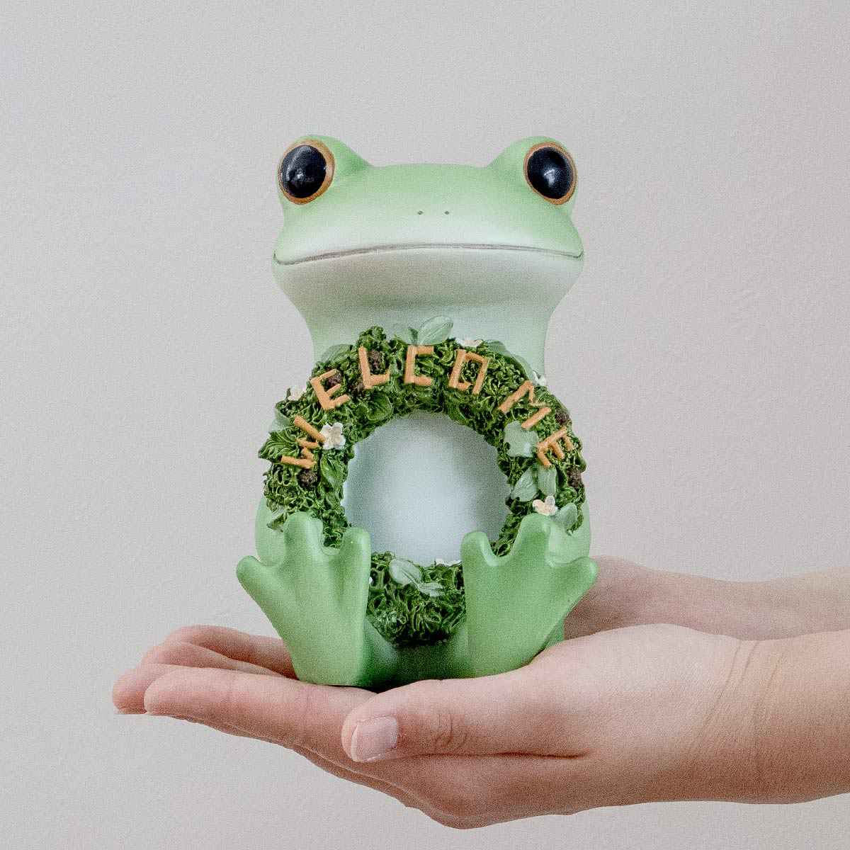 ガーデン オーナメント お座りWELCOME Copeau （ コポー カエル