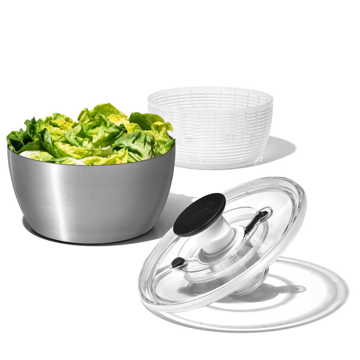 OXO（オクソー） ステンレスサラダスピナー 食洗機対応 野菜水切り器